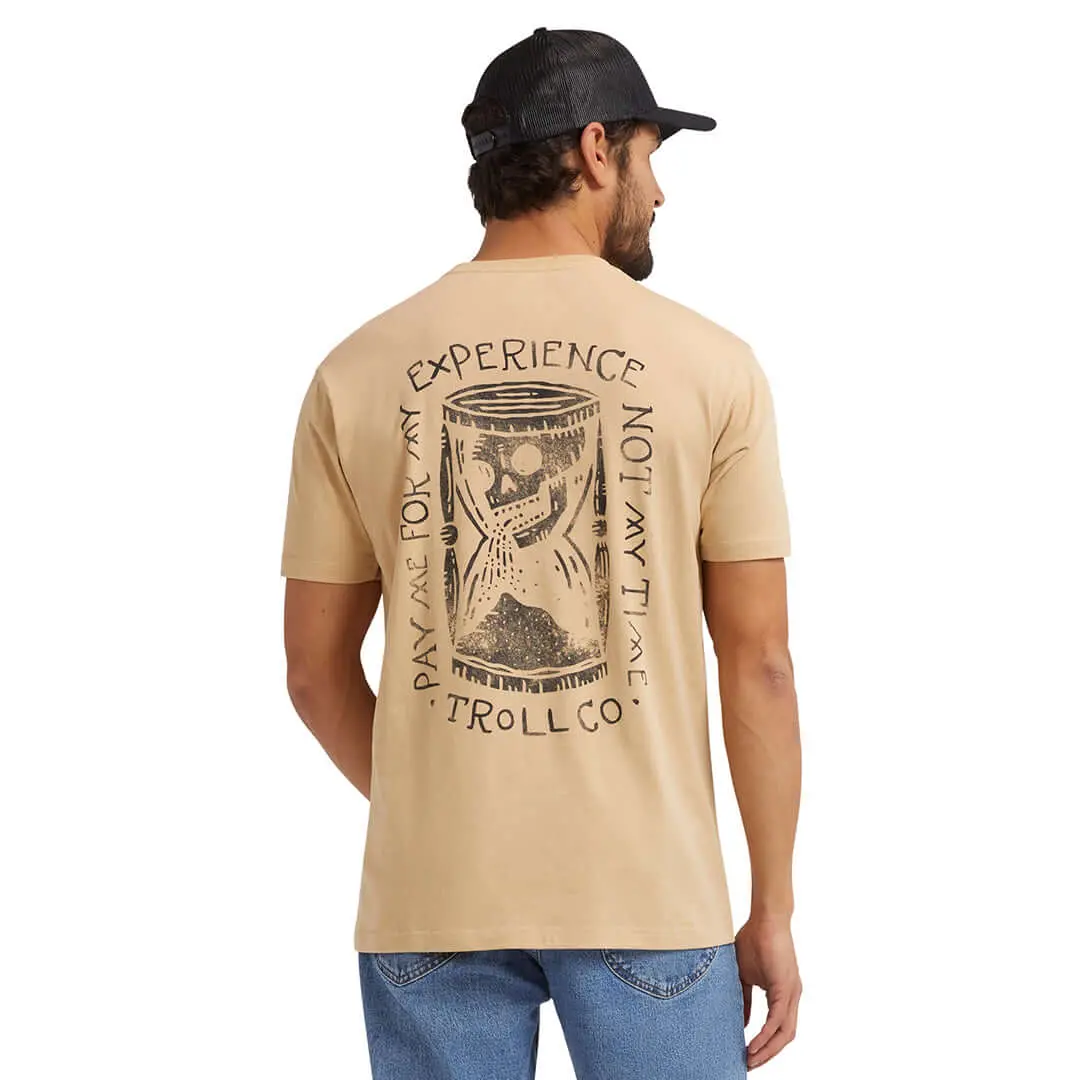 Men's Pay Time T-Shirt, Tan 1
