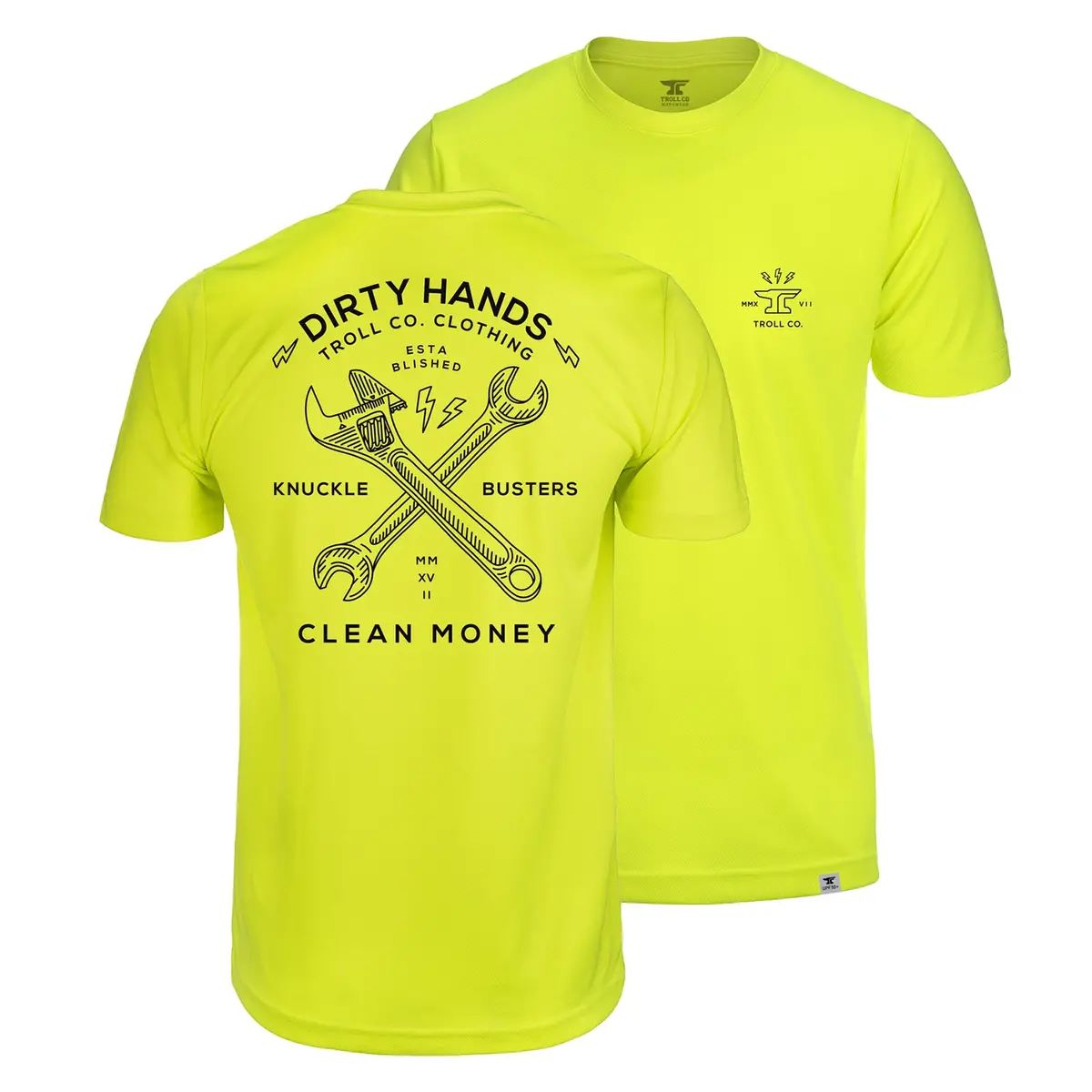 Men's Dhcm Twisting Wrenches Hi-Vis T-Shirt 1