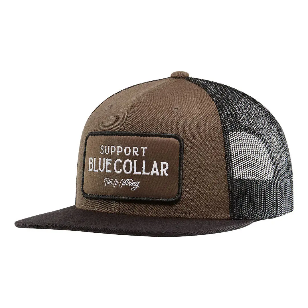 Barricade Flat Bill Snapback Hat - Coyote Brown Black 1