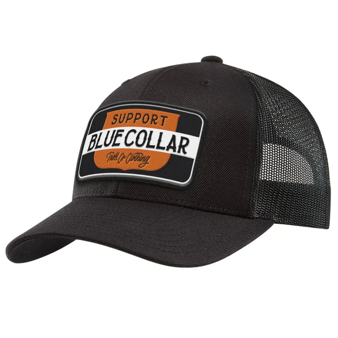 Sbc Barricade Shield Curved Brim Trucker Hat 1