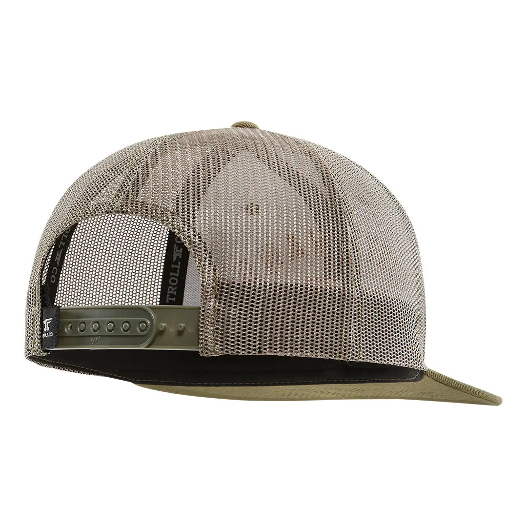 Dhcm Flat Bill Snapback Hat - Military Green 2