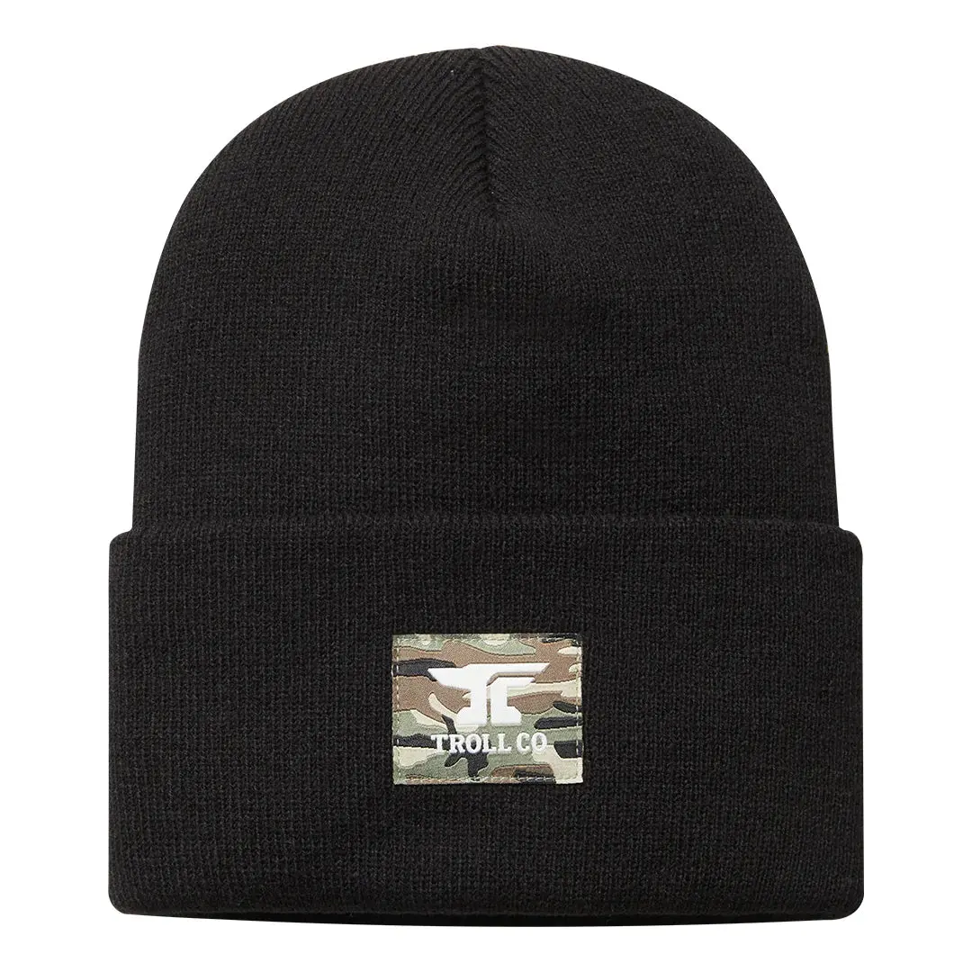 Anvil Woven Label Beanie - Black 1