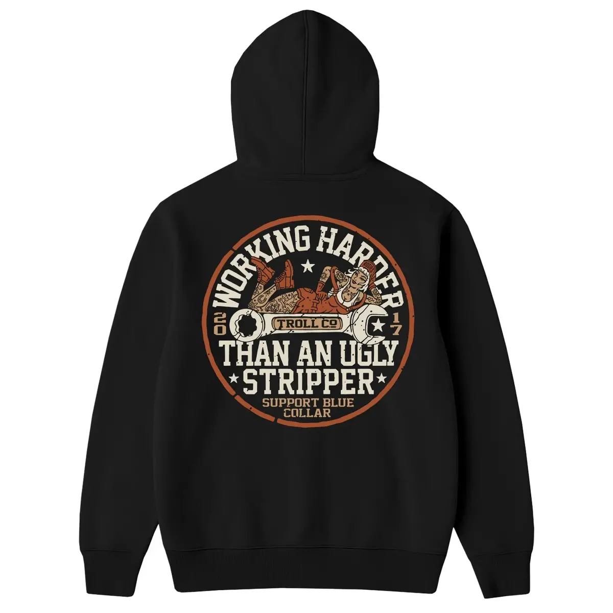 Whus Poser Hoodie- Black 1