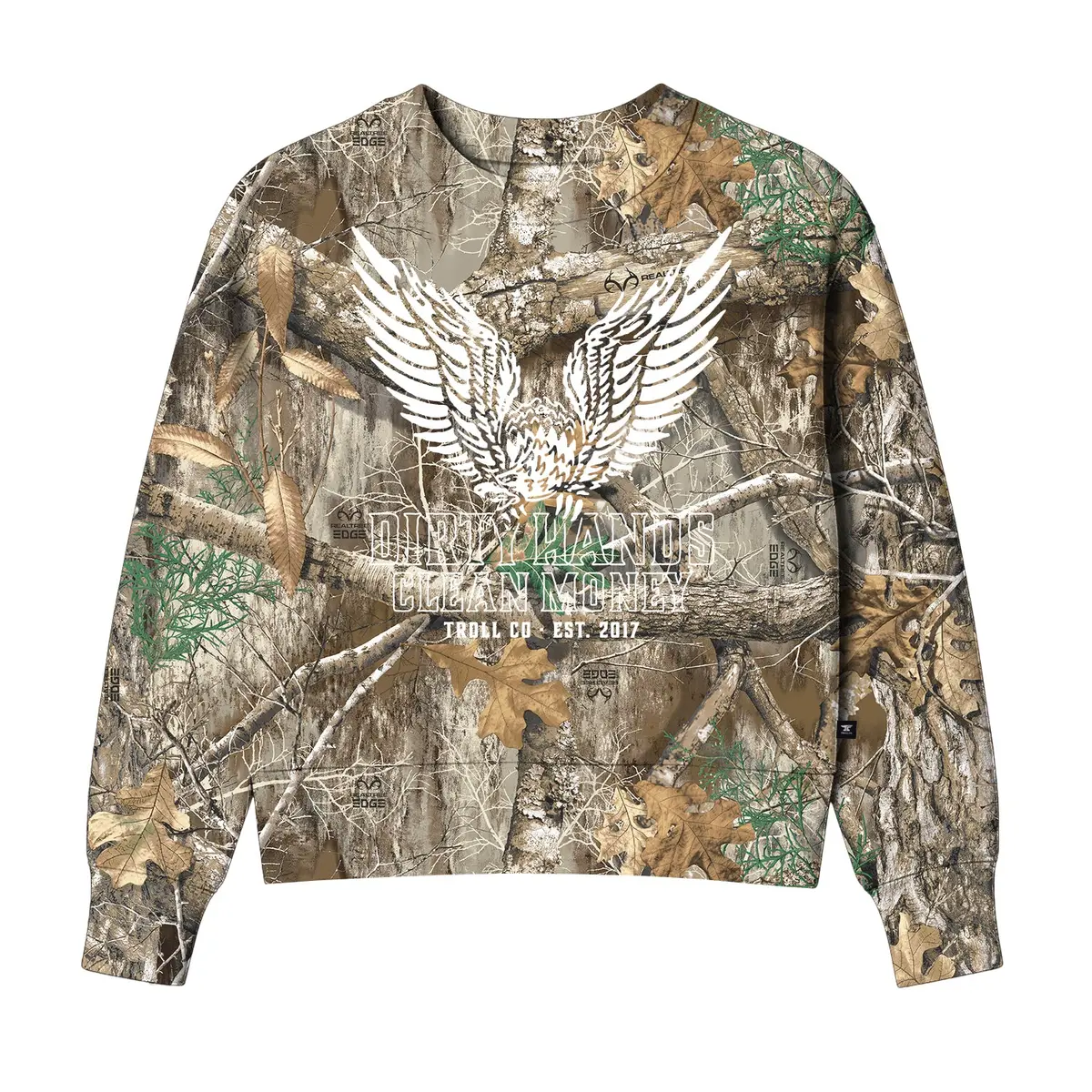 Women's Dhcm Grounded Realtree Crewneck 1