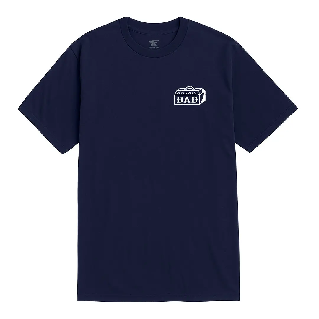 Men's Blue Collar Dad Box T-Shirt 1
