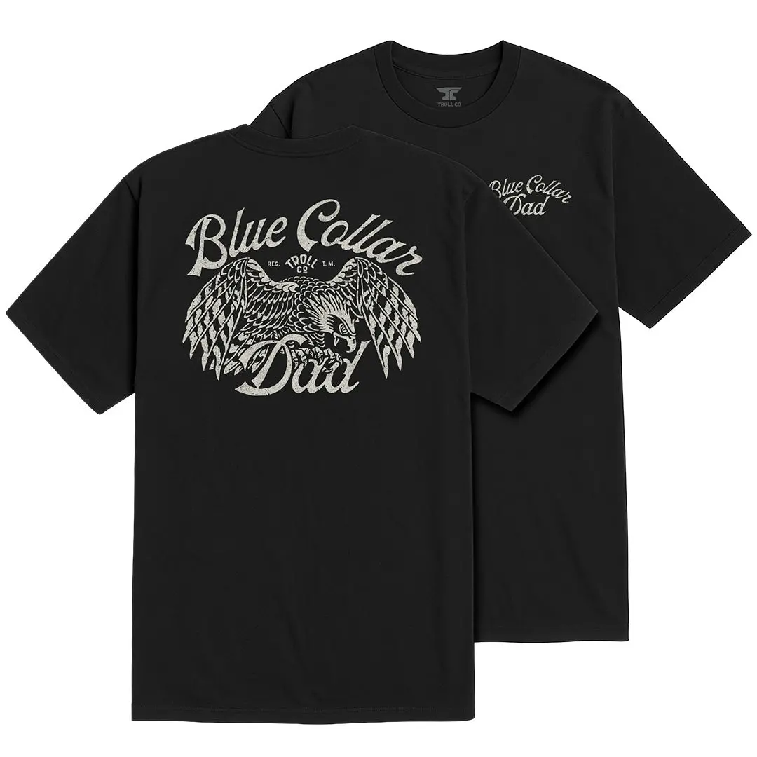 Men's Blue Collar Dad Eagle T-Shirt 1