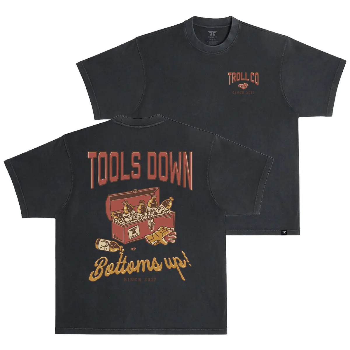 Men's Tools Down Heavyweight Pigment Dye T-Shirt 1