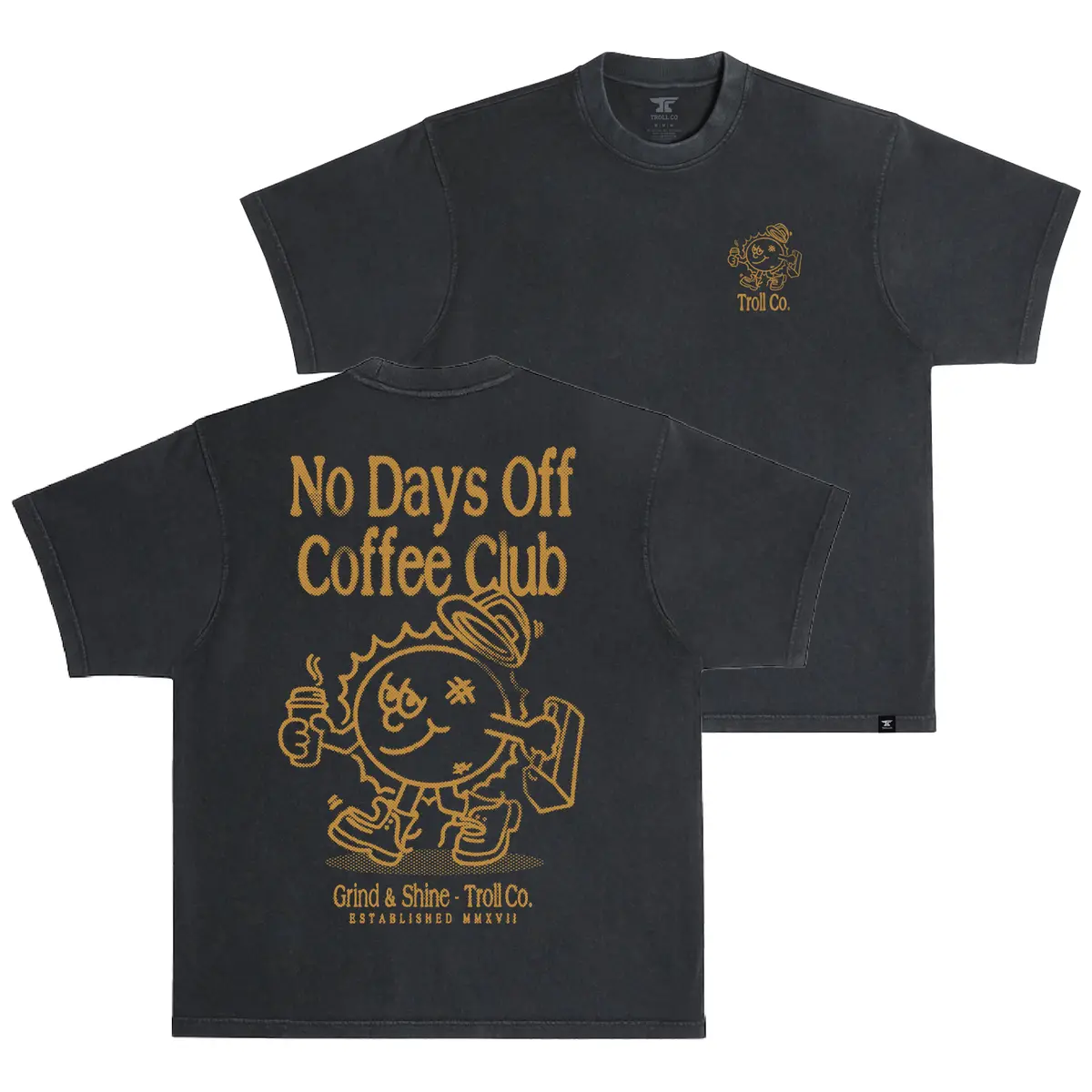Men's Coffee Day Heavyweight Pigment Dye T-Shirt 1