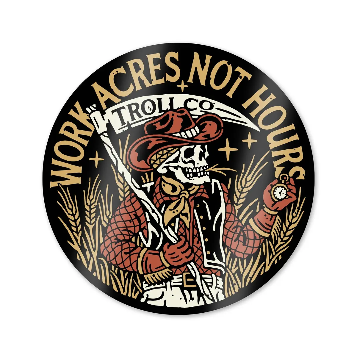 Work Acres Sticker 1