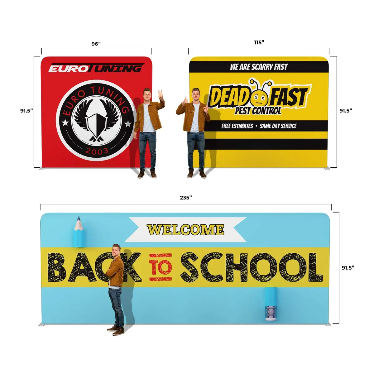 Fastzip™ Straight Tension Fabric Display 2