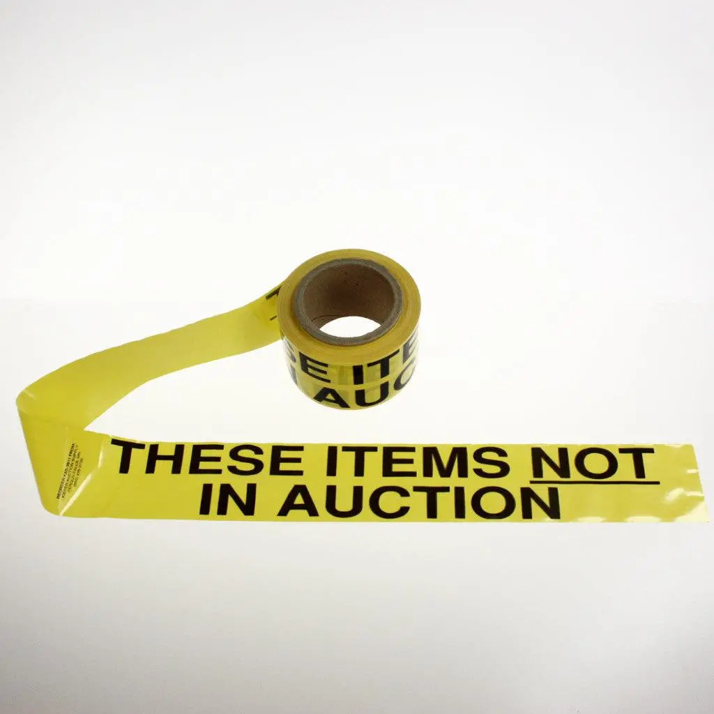 "These Items Not In Auction" - Barricade Tape - 2 Lengths 1