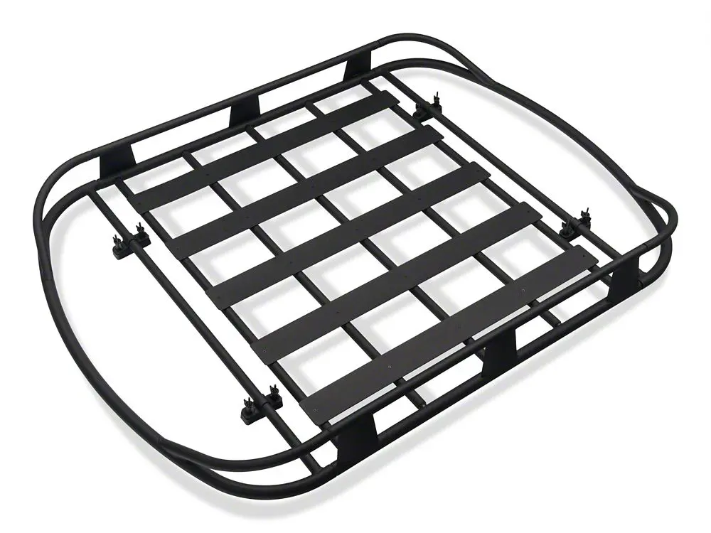 Barricade Textured Black Roof Rack Basket – Universal Mounting Design