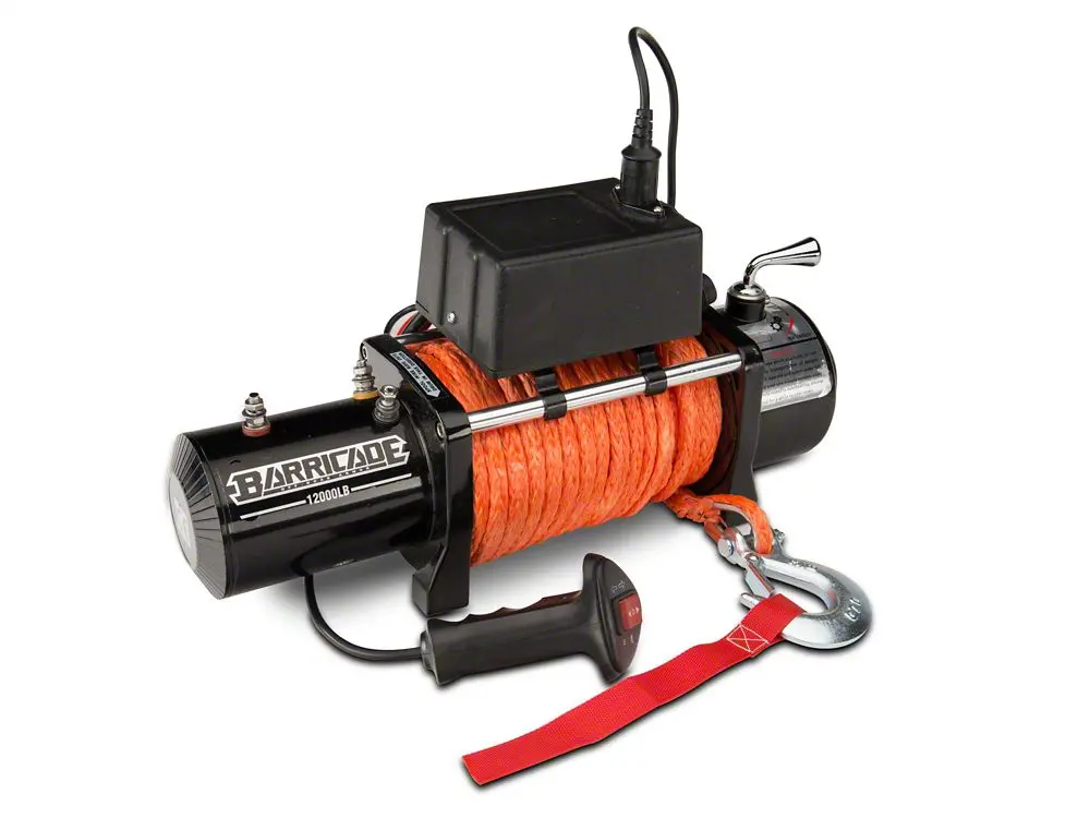 Barricade 9,500-Pound Winch with Synthetic Rope – Universal Mounting