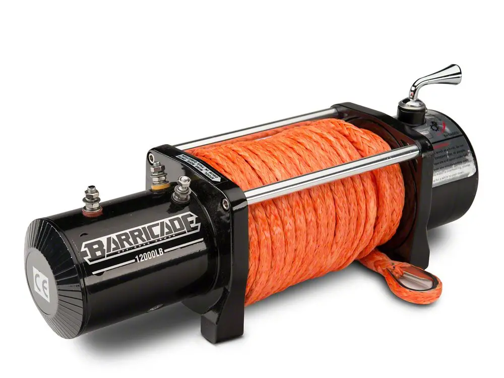Barricade 9,500 Lb. Winch With Synthetic Rope (Universal; Some Adaptation May Be Required) 2