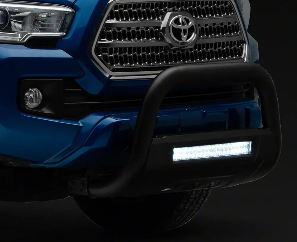 Barricade 3.50-Inch Bull Bar With Skid Plate And 20-Inch Dual Row Led Light Bar; Black (16-23 Tacoma) 2