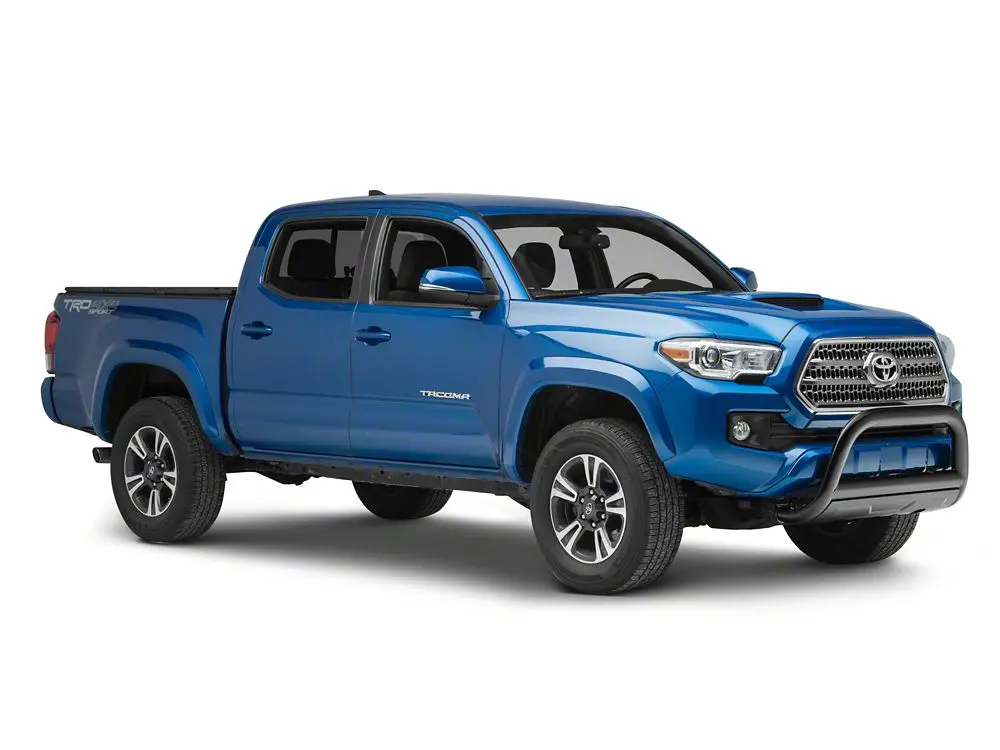 Barricade 3.50-Inch Oval Bull Bar With Skid Plate; Black (16-23 Tacoma) 2