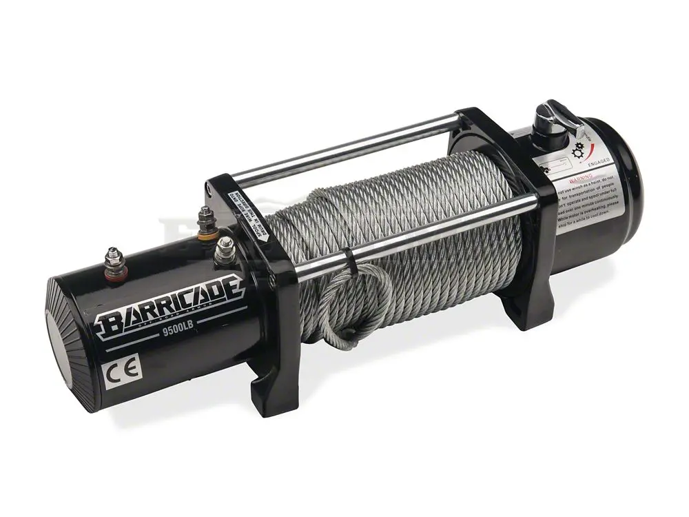 Barricade 9,500-Lb Winch – Bare Unit (Universal Fit)
