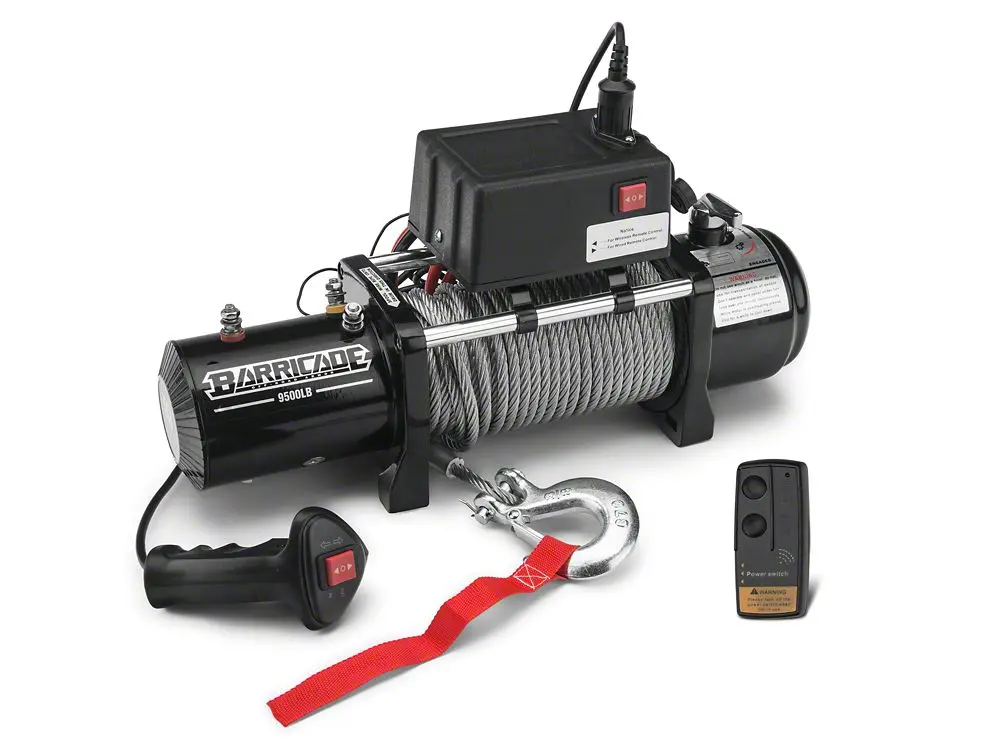 Barricade 9,500-Lb Winch with Wireless Remote Control (Universal Fit)
