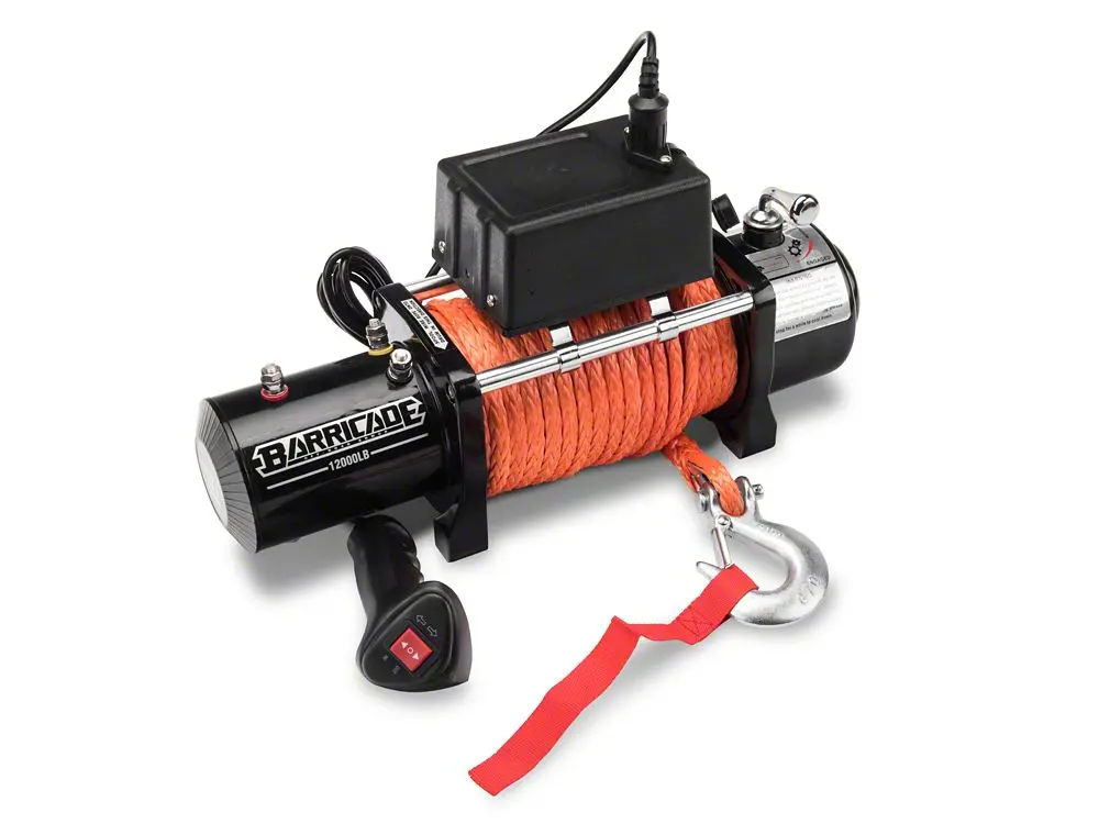 Barricade 12,000-Lb Winch with Synthetic Rope (Universal Fit)