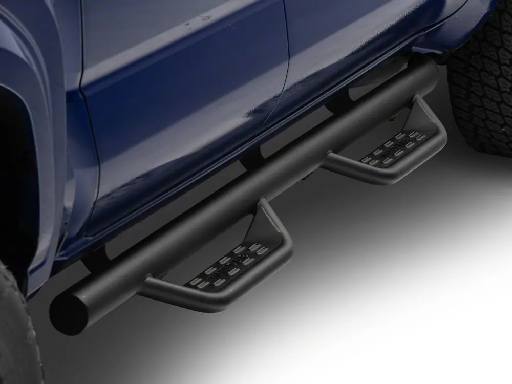 Barricade Tubular Drop Steps with Fine-Textured Black Coating – Fits 2024–2025 Tacoma Double Cab