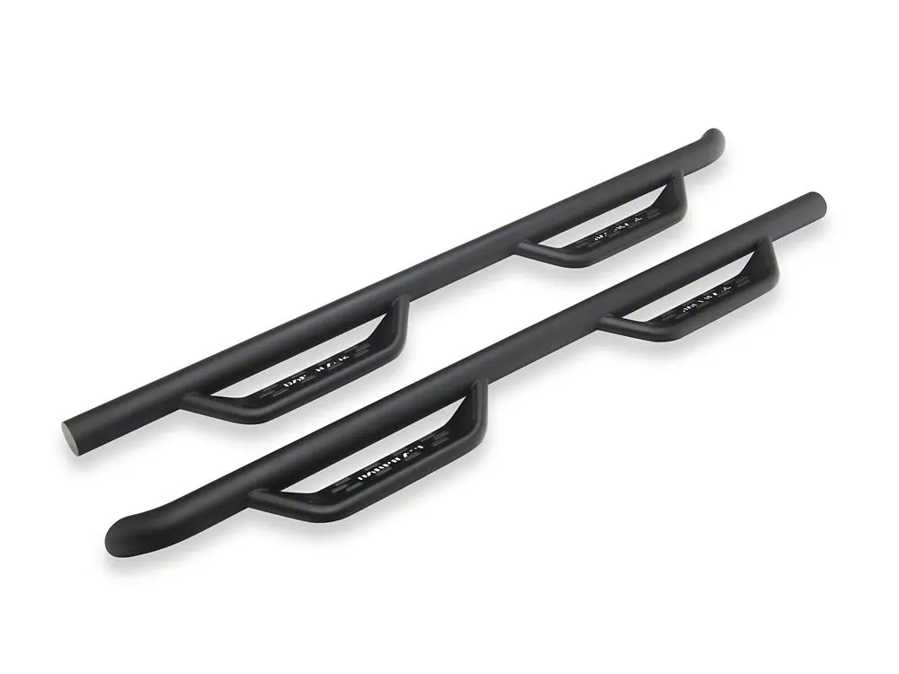 Barricade Tubular Drop Steps; Fine Textured Black Finish (24-25 Tacoma Double Cab) 2