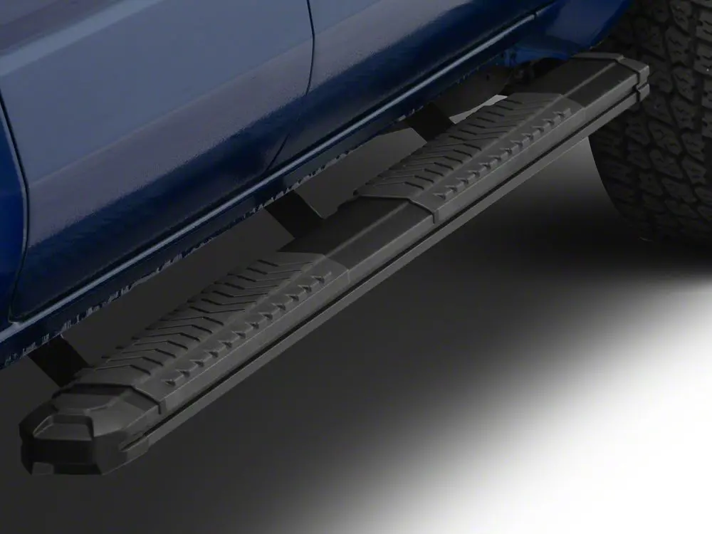 Barricade Saber 5-Inch Side Step Bars in Fine Textured Black for 2024–2025 Tacoma Double Cab