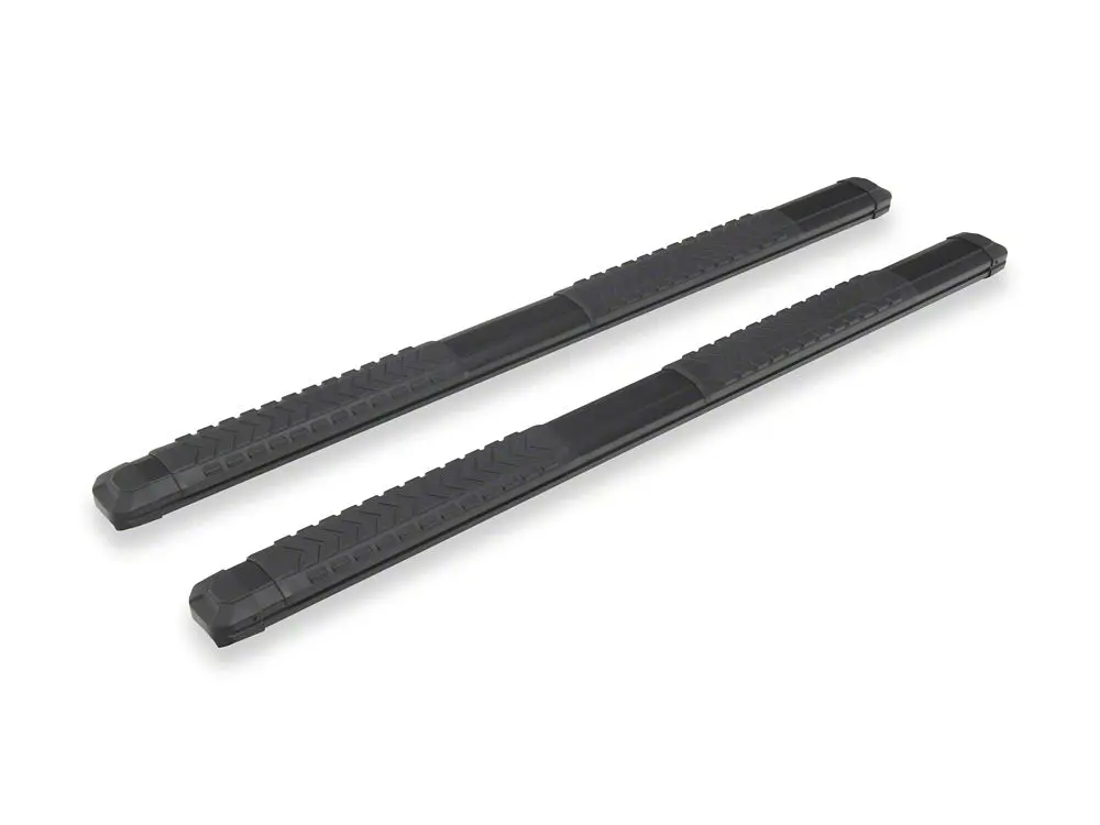 Barricade Saber 5-Inch Side Step Bars; Fine Textured Black (24-25 Tacoma Double Cab) 2