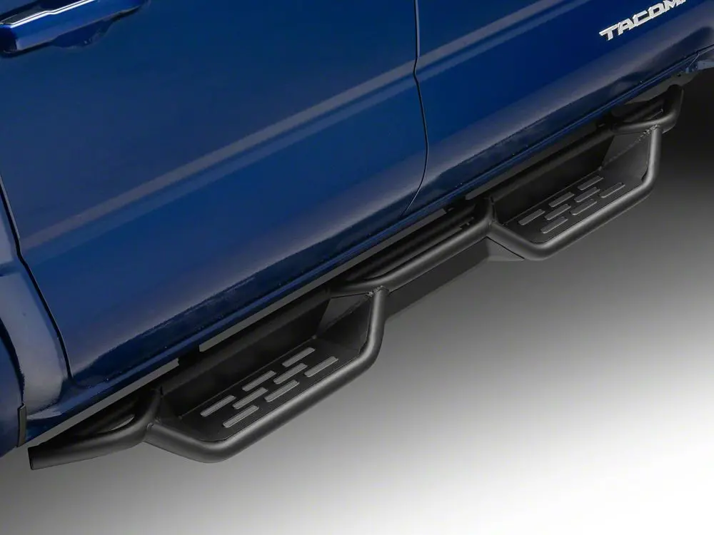Barricade NB1 Running Boards in Textured Black for 2024–2025 Tacoma Double Cab
