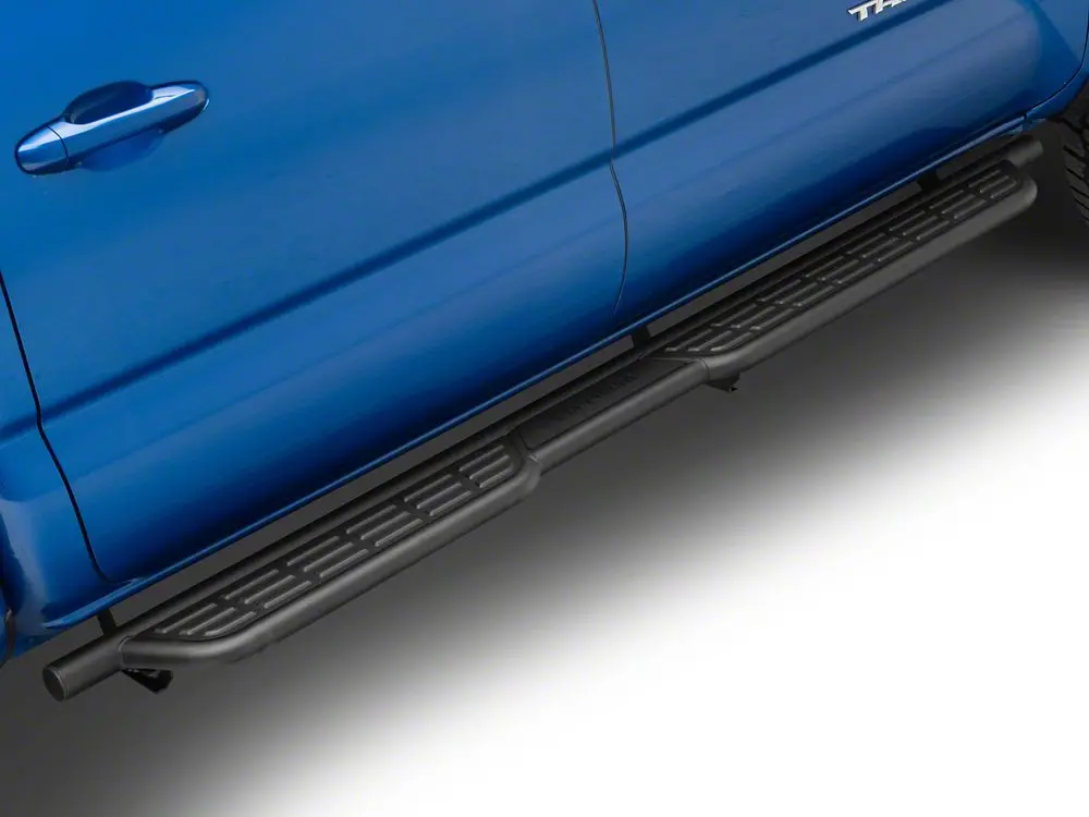 Barricade Heavy-Duty Formed Running Boards in Textured Black for 2005–2023 Tacoma Double Cab