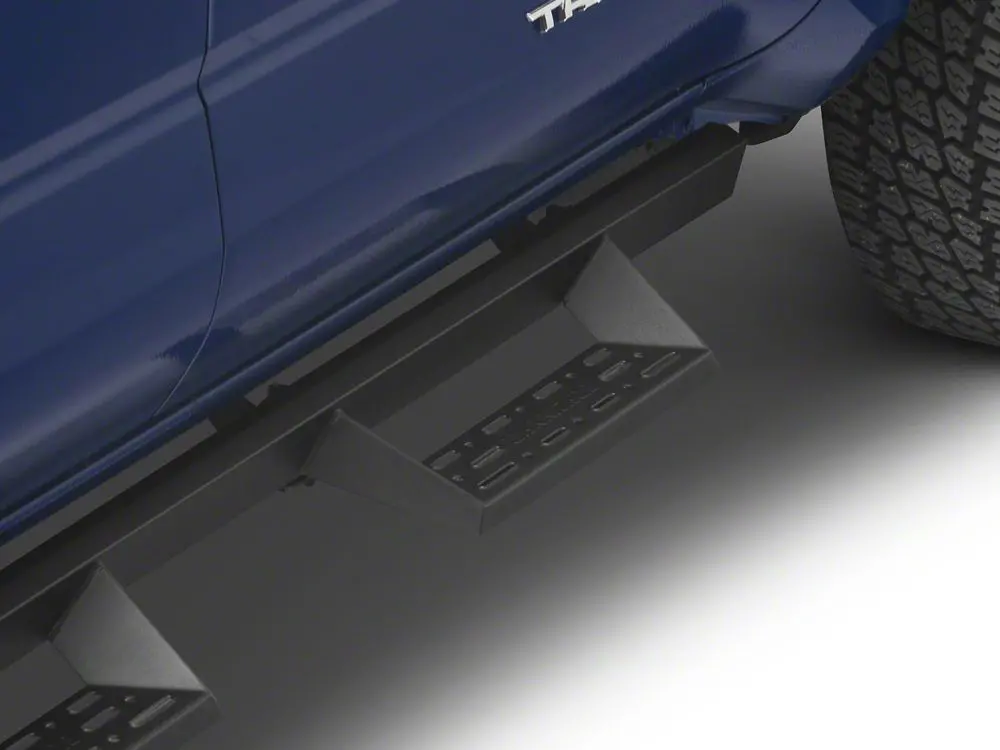 Barricade Canyon Drop Steps; Textured Black (24-25 Tacoma Double Cab) 2