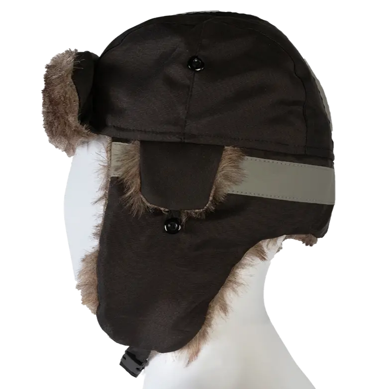 Tth-Thermal Winter Trapper Hat, With Reflective Stripes, Wind & Water Resistant 2