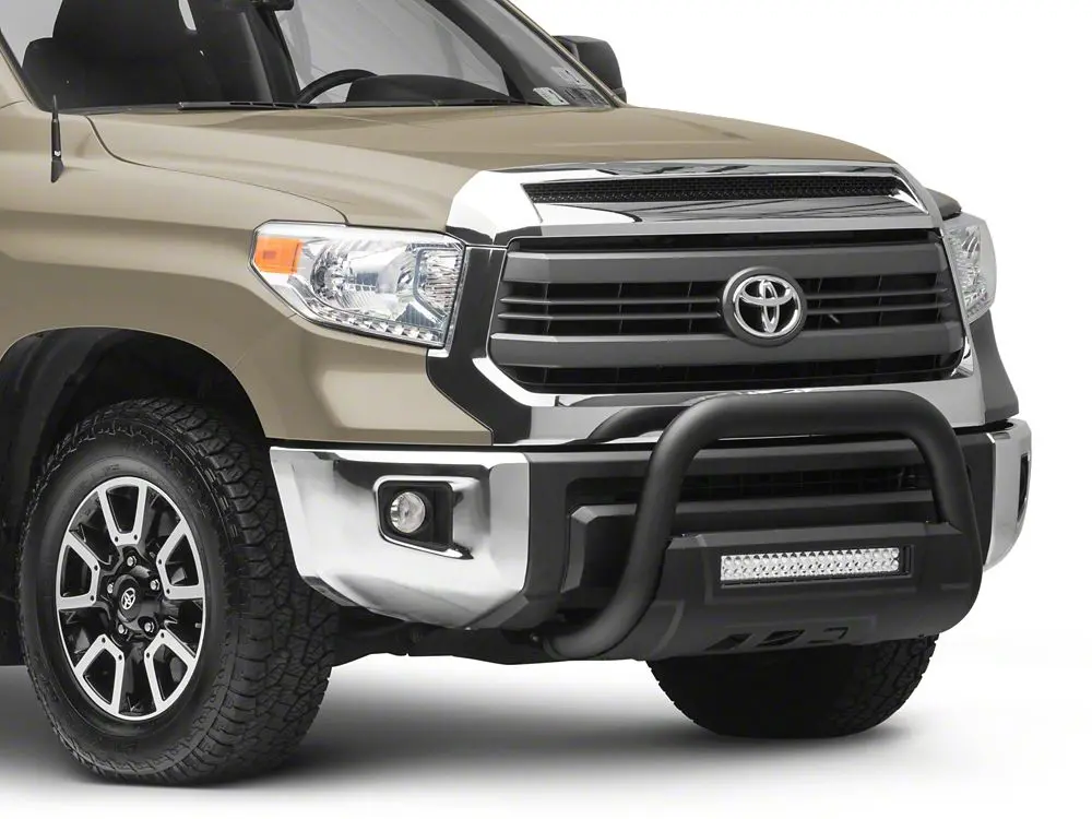 Barricade 3.5-Inch Bull Bar with Skid Plate & 20-Inch Dual-Row LED Light Bar – Textured Black for 2007–2021 Tundra
