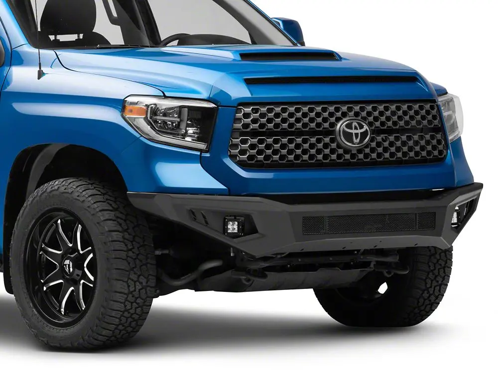 Barricade HD2 Front Bumper with Integrated LED Fog Lights – Textured Black for 2014–2021 Tundra