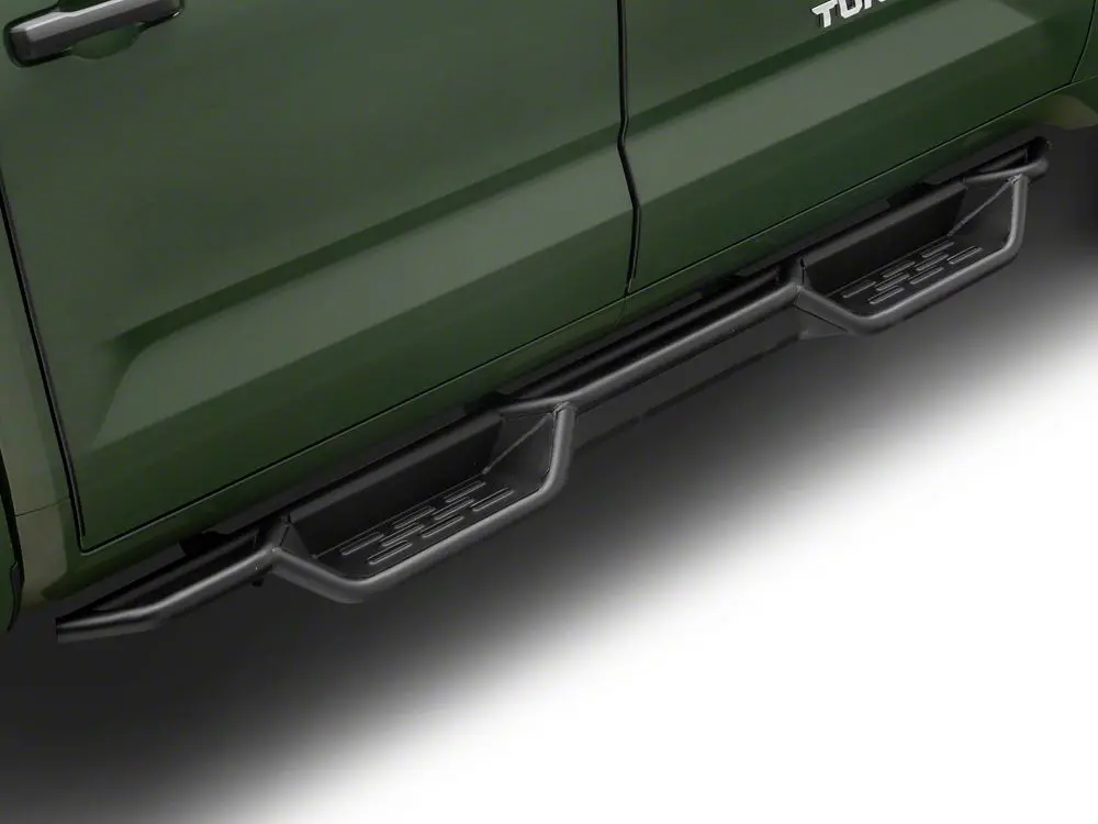Barricade HD Drop-Step Side Bars – Durable Black Design for 2022–2025 Tundra CrewMax