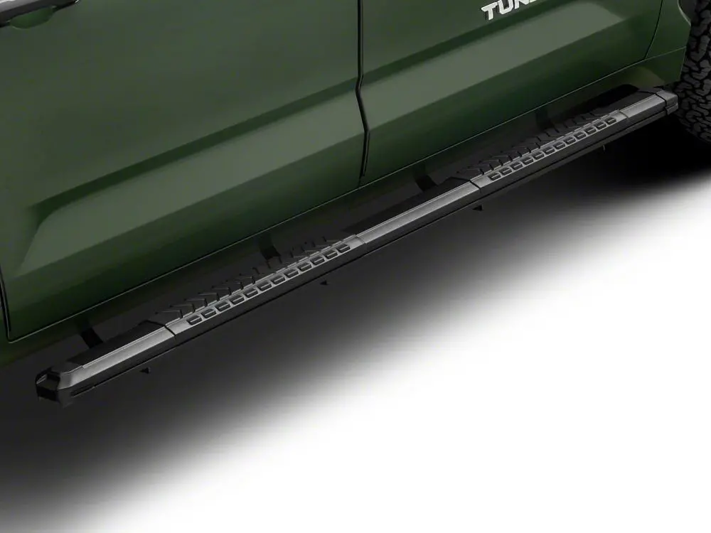 Barricade Saber 5-Inch Aluminum Side Steps with Black Cover Plates – For 2022–2025 Tundra CrewMax