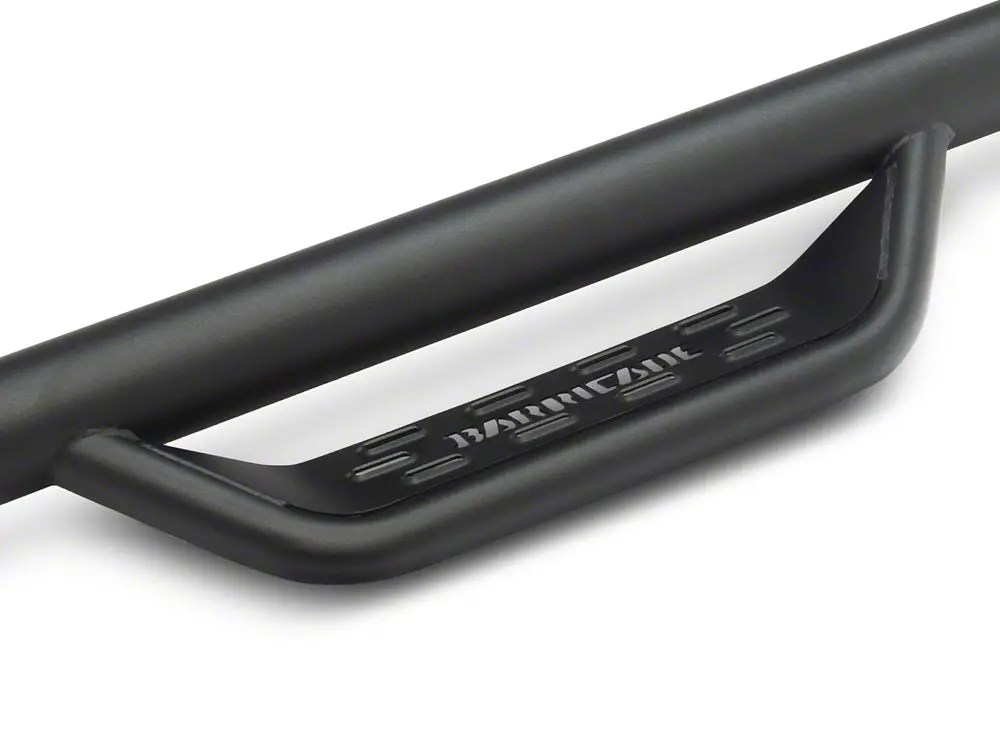 Barricade Tubular Drop Steps; Fine Textured Black Finish (22-25 Tundra Crewmax) 2