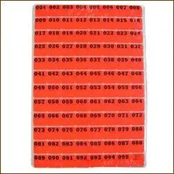 Tamperproof Numbered Fluorescent Labels (1000/Pack) 1