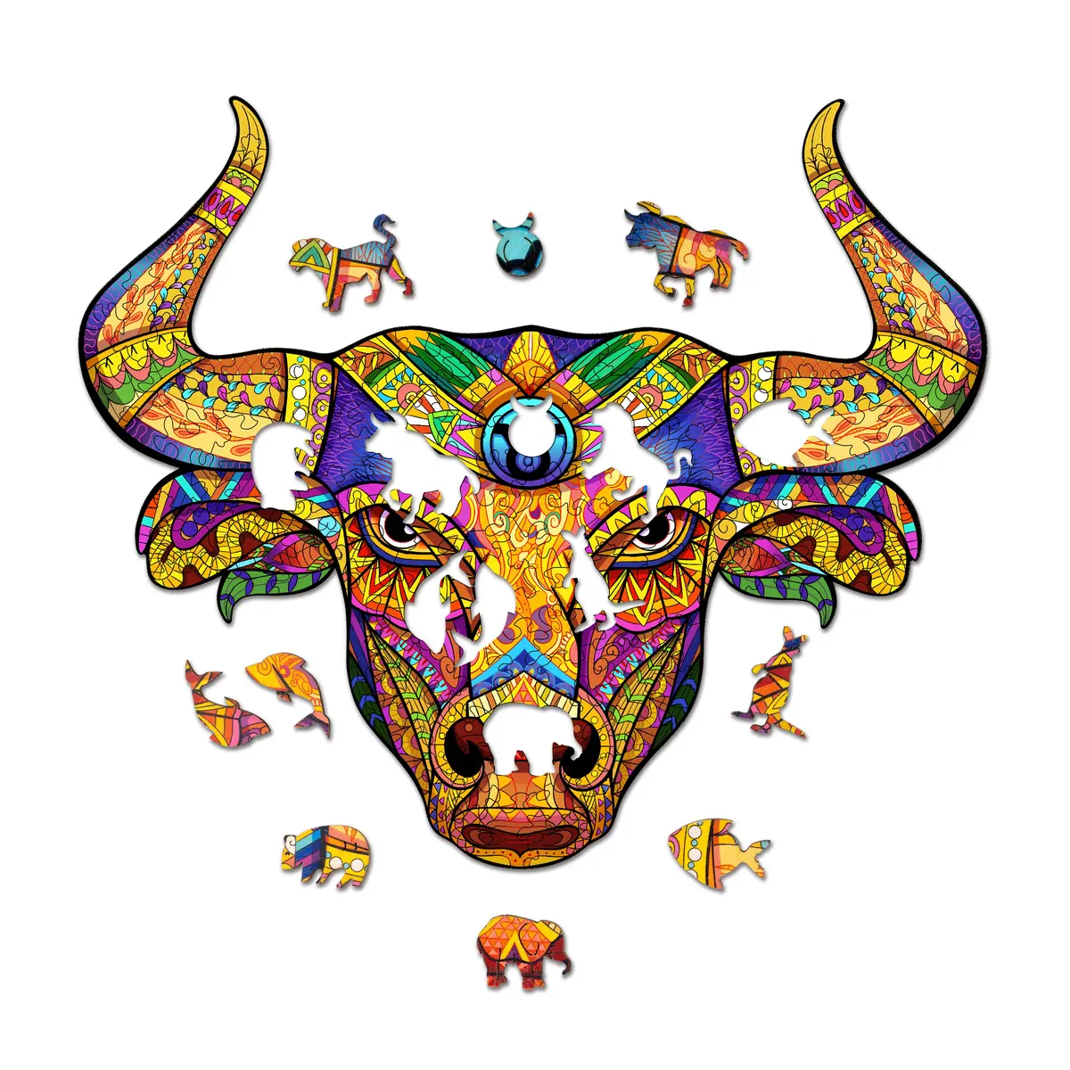 The Bull Puzzle - Taurus Wooden Jigsaw Puzzle 2