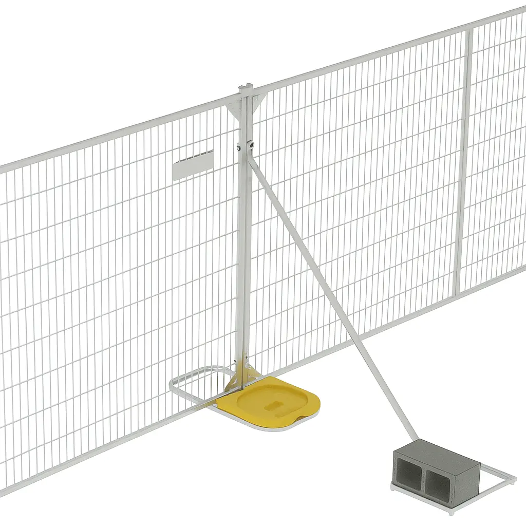 Temporary Fence Wind Brace Stabilizer [Windbreaker Standard] Bhq4300 1