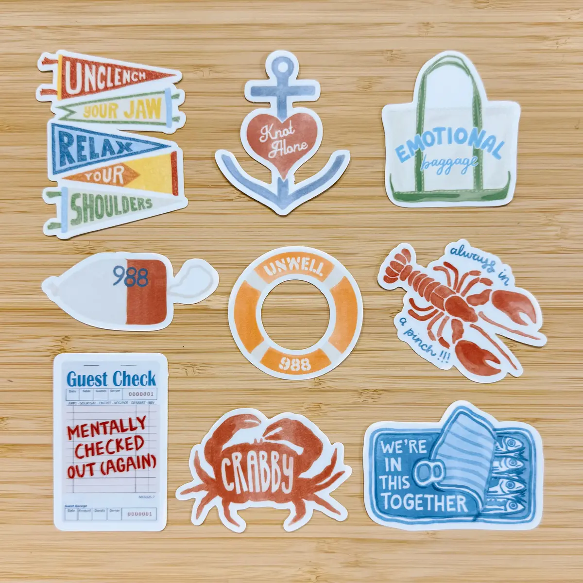 Coastal Sticker Pack (9 Stickers) 1