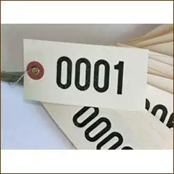 Time Saver Numbered Tags (1000/Box) Wired 1