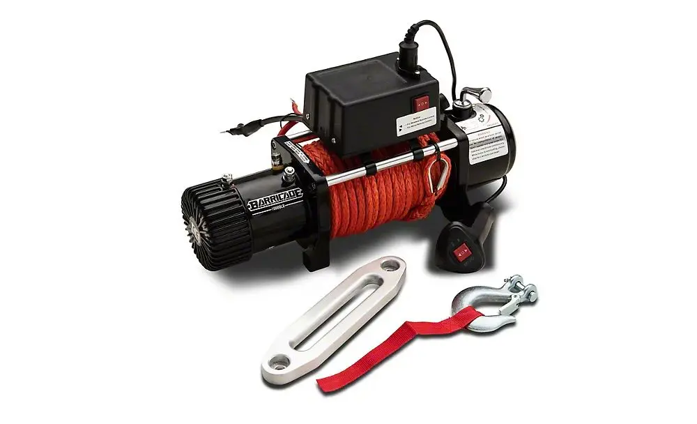 Barricade 10,000 lb Winch with Synthetic Rope and Wireless Remote – Universal