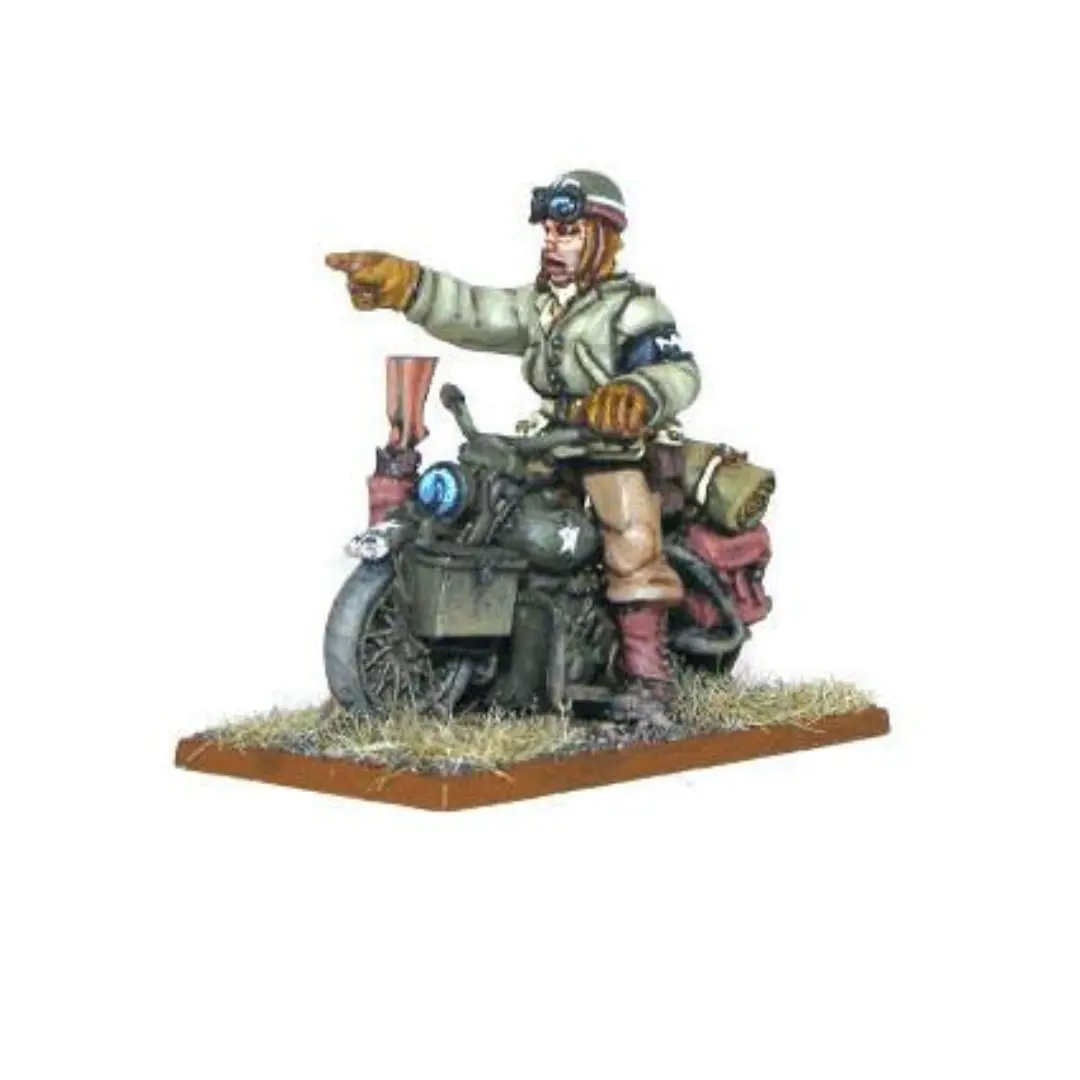 Us Military Policeman On Harley Davidson Motor Cycle  - Medals Reward 1