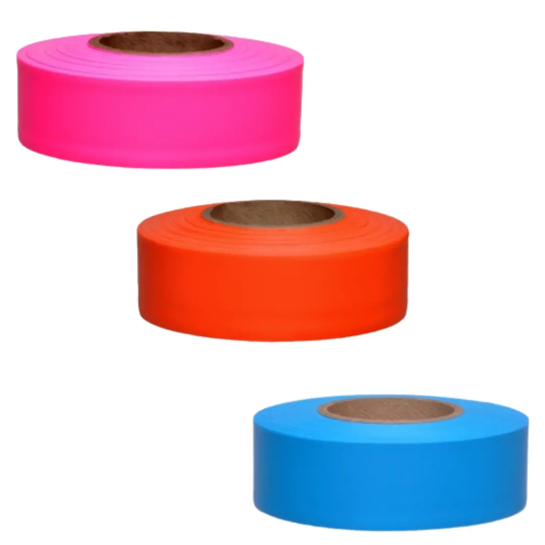 Flagging Tape/Ribbon – 12 Rolls Per Box (1 3/16" X 150' Long) 1