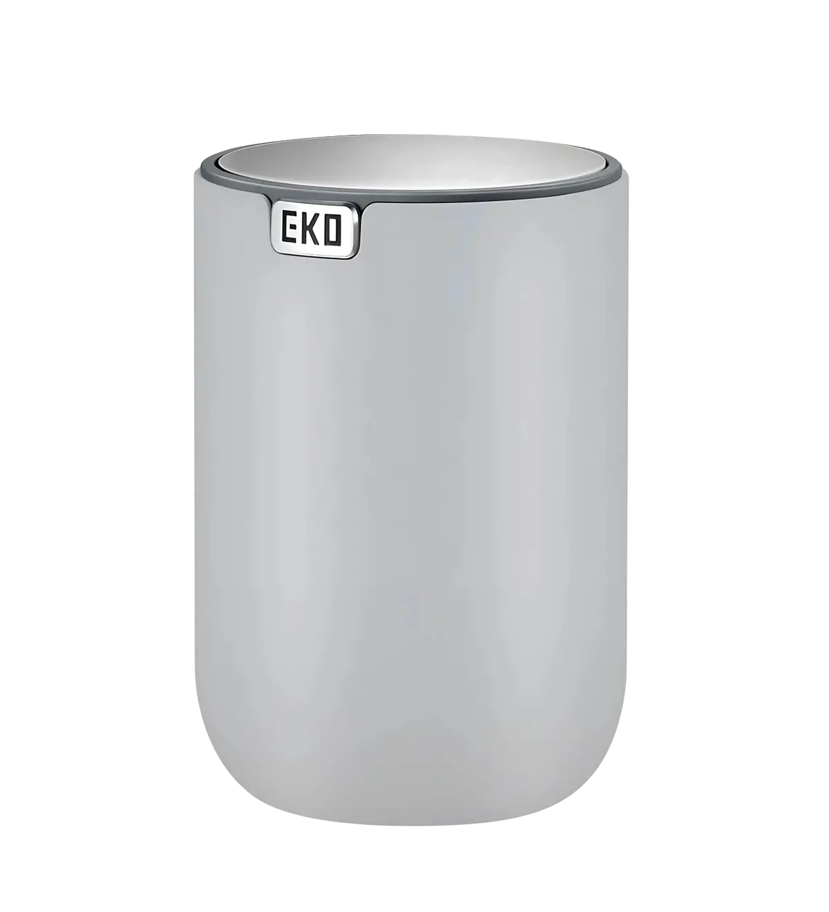 Obssessions Fandy Mini Desk Trash Can With Swing-Top Lid 1.5 Ltr | Round | For Office, Home, Car 1