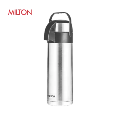 Milton Beverage Dispenser Stainless Steel For Serving Tea Coffee, Double Wall Vacuum Insulated | Easy Travel With Handle 3