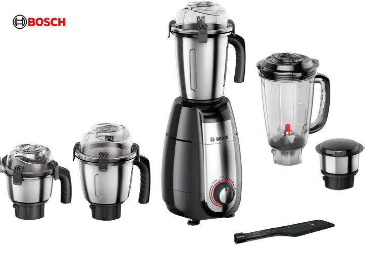 Bosch Mixer Grinder Truemixx Pro 1000 W Black Mgm8856bin | 4 Jars 1