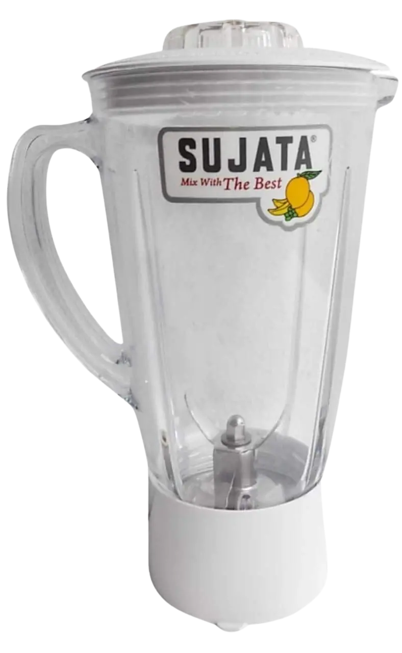Sujata Blender Juicer Plastic Jar Attachement, 1700 Ml, (White) 1