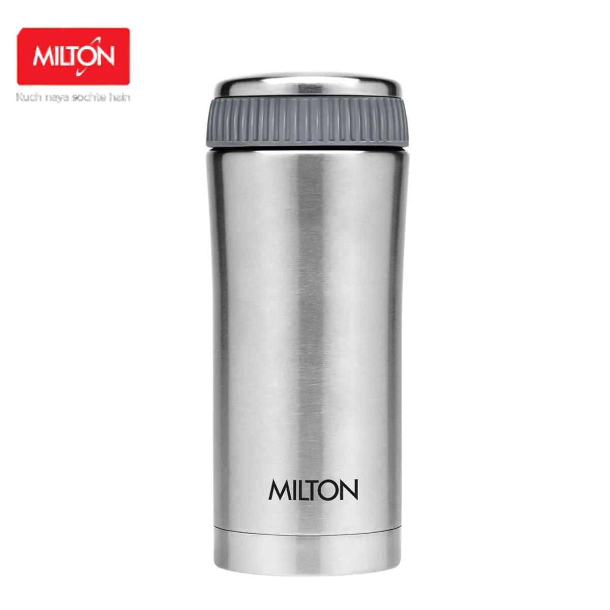 Milton Optima Thermosteel Hot And Cold Flask, Silver | Vacuum Insulated | Rust Proof | Leak Proof | Tea | Coffee | Juice 1