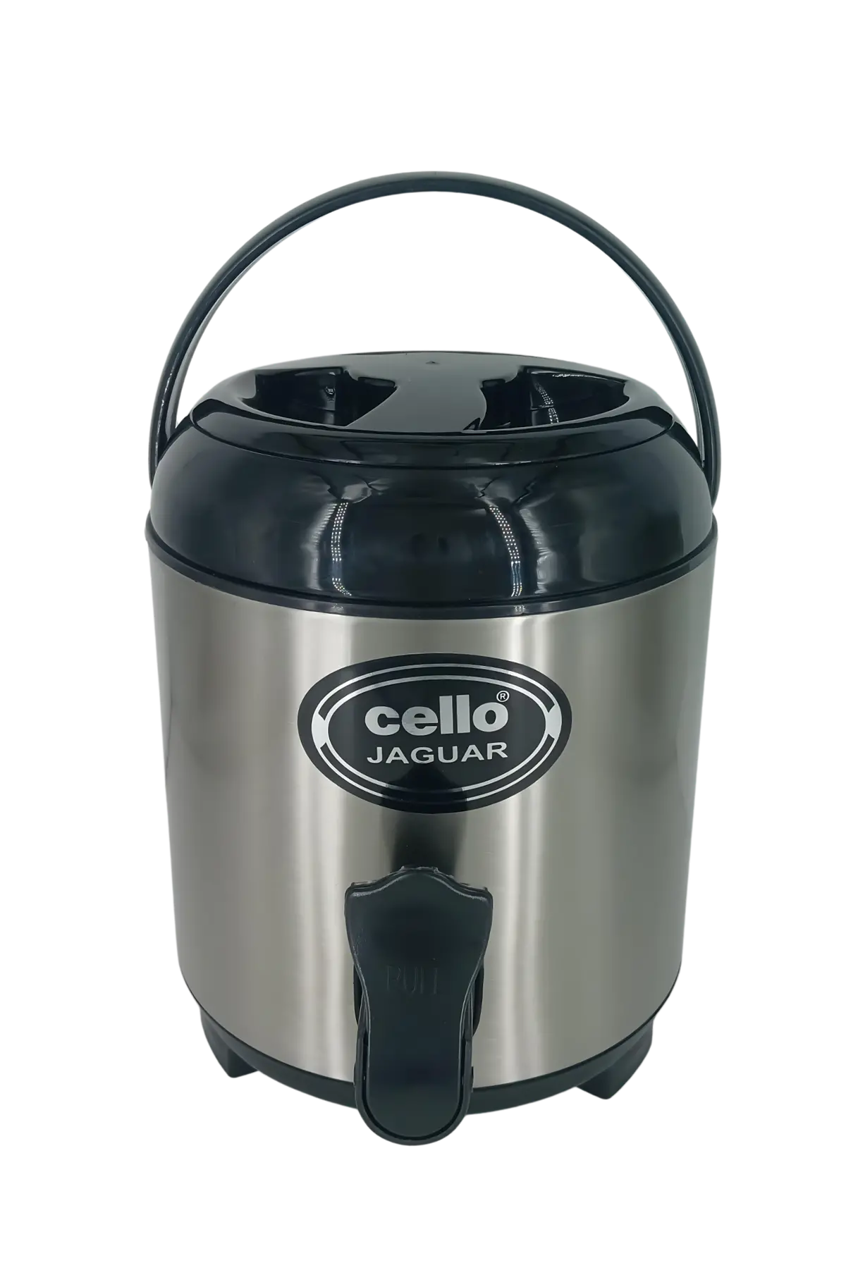 Cello Jaguar Stainless Steel Double Walled Puf Insulated Water Jug, Hot And Cold, 3 Ltr, Black 1